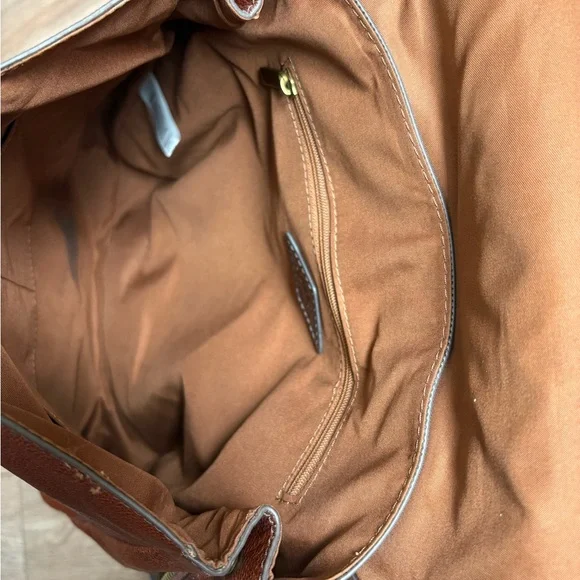 Fossil Brown Leather Backpack - Picture 6 of 7